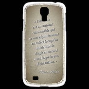 Coque Samsung Galaxy S4 Homme animal Sepia Citation Oscar Wilde