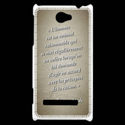 Coque HTC Windows Phone 8S Homme animal Sepia Citation Oscar Wilde