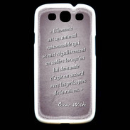 Coque Samsung Galaxy S3 Homme animal Violet Citation Oscar Wilde