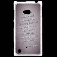 Coque Nokia Lumia 720 Homme animal Violet Citation Oscar Wilde