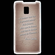 Coque LG P990 Homme veut Rouge Citation Oscar Wilde