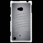 Coque Nokia Lumia 720 Homme veut Noir Citation Oscar Wilde
