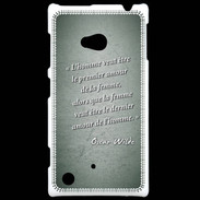 Coque Nokia Lumia 720 Homme veut Vert Citation Oscar Wilde