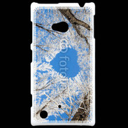 Coque Nokia Lumia 720 arbres enneigés coeur
