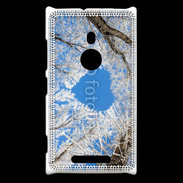 Coque Nokia Lumia 925 arbres enneigés coeur