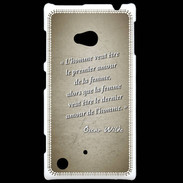 Coque Nokia Lumia 720 Homme veut Sepia Citation Oscar Wilde