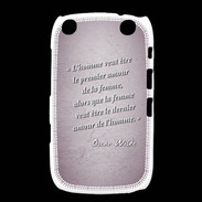 Coque Blackberry Curve 9320 Homme veut Rose Citation Oscar Wilde