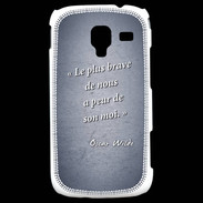 Coque Samsung Galaxy Ace 2 Brave Bleu Citation Oscar Wilde