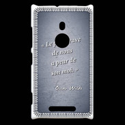 Coque Nokia Lumia 925 Brave Bleu Citation Oscar Wilde