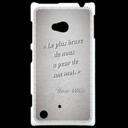 Coque Nokia Lumia 720 Brave Gris Citation Oscar Wilde