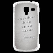 Coque Samsung Galaxy Ace 2 Brave Gris Citation Oscar Wilde