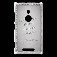 Coque Nokia Lumia 925 Brave Gris Citation Oscar Wilde