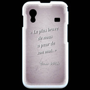 Coque Samsung ACE S5830 Brave Rose Citation Oscar Wilde