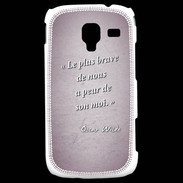 Coque Samsung Galaxy Ace 2 Brave Rose Citation Oscar Wilde