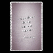Etui carte bancaire Brave Rose Citation Oscar Wilde