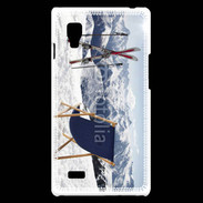 Coque LG Optimus L9 transat et skis neige