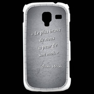 Coque Samsung Galaxy Ace 2 Brave Noir Citation Oscar Wilde