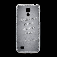 Coque Samsung Galaxy S4mini Brave Noir Citation Oscar Wilde
