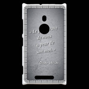 Coque Nokia Lumia 925 Brave Noir Citation Oscar Wilde