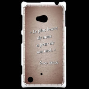 Coque Nokia Lumia 720 Brave Rouge Citation Oscar Wilde