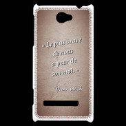 Coque HTC Windows Phone 8S Brave Rouge Citation Oscar Wilde