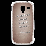 Coque Samsung Galaxy Ace 2 Brave Rouge Citation Oscar Wilde