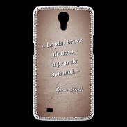 Coque Samsung Galaxy Mega Brave Rouge Citation Oscar Wilde