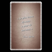 Etui carte bancaire Brave Rouge Citation Oscar Wilde