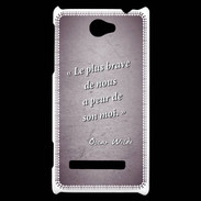 Coque HTC Windows Phone 8S Brave Violet Citation Oscar Wilde