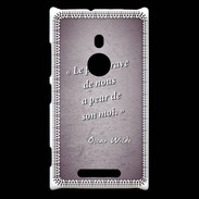 Coque Nokia Lumia 925 Brave Violet Citation Oscar Wilde