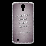 Coque Samsung Galaxy Mega Brave Violet Citation Oscar Wilde