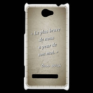 Coque HTC Windows Phone 8S Brave Sepia Citation Oscar Wilde