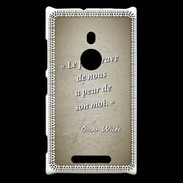 Coque Nokia Lumia 925 Brave Sepia Citation Oscar Wilde