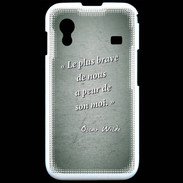 Coque Samsung ACE S5830 Brave Vert Citation Oscar Wilde