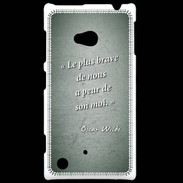 Coque Nokia Lumia 720 Brave Vert Citation Oscar Wilde