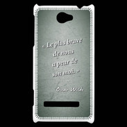 Coque HTC Windows Phone 8S Brave Vert Citation Oscar Wilde