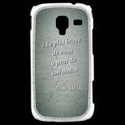 Coque Samsung Galaxy Ace 2 Brave Vert Citation Oscar Wilde