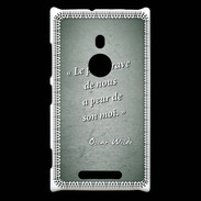 Coque Nokia Lumia 925 Brave Vert Citation Oscar Wilde