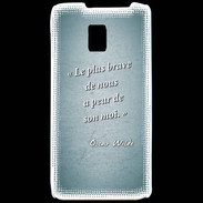 Coque LG P990 Brave Turquoise Citation Oscar Wilde