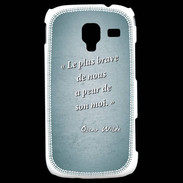 Coque Samsung Galaxy Ace 2 Brave Turquoise Citation Oscar Wilde