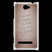 Coque HTC Windows Phone 8S Charme passé Rouge Citation Oscar Wilde