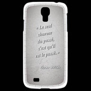 Coque Samsung Galaxy S4 Charme passé Gris Citation Oscar Wilde