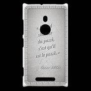 Coque Nokia Lumia 925 Charme passé Gris Citation Oscar Wilde