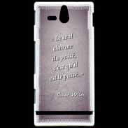 Coque Sony Xperia U Charme passé Violet Citation Oscar Wilde