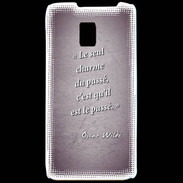 Coque LG P990 Charme passé Violet Citation Oscar Wilde