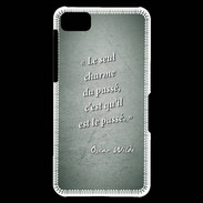 Coque Blackberry Z10 Charme passé Vert Citation Oscar Wilde