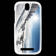 Coque HTC One SV paysage d'hiver 3