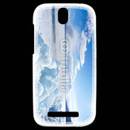 Coque HTC One SV Plaine enneigée