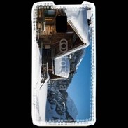 Coque LG P990 Chalet enneigé