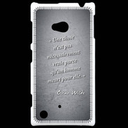Coque Nokia Lumia 720 Chose vraie Noir Citation Oscar Wilde